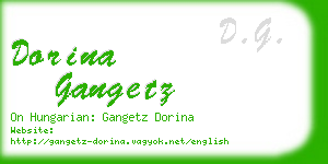 dorina gangetz business card